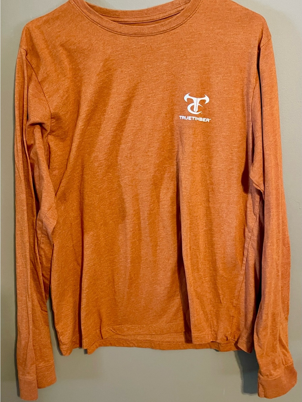 TrueTimber Men’s Long Sleeve Tee in Rust Orange